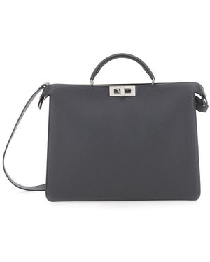 Fendi 'Iseeu Medium' Handbag With Removable Internal Pocket - Blue