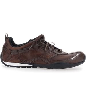 Balenciaga Radar Logo Trainers - Brown