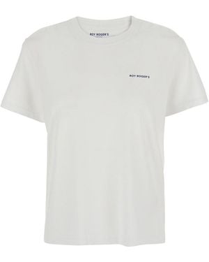 Roy Rogers T-Shirt With Printed Logo On The Front - White