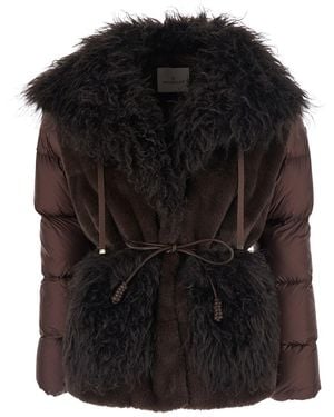 Moncler Piumino 'Immersive' Con Maxi Collo - Nero