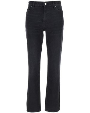 TOTEME Flared Jeans With High Waist And Patch Logo On The Rear - Blue