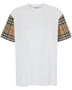 Burberry Vintage Check-Detail T-Shirt - White