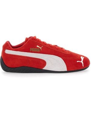 PUMA 'Speedcat' Trainers With Logo Print On The Side And Logo Lett - Red