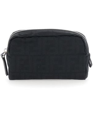 Fendi Pochette Con Chiusura Con Zip - Nero