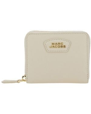 Marc Jacobs Wallet The Slim Compact Leather - Natural