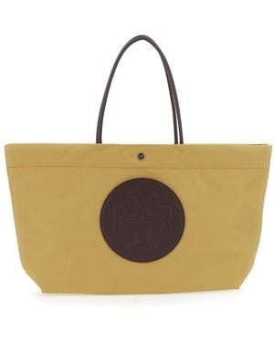Tory Burch Tote Bag Ella Twist Ecoleather - Yellow