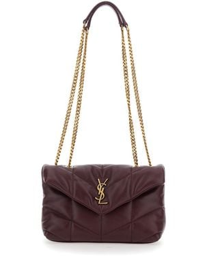 Saint Laurent Ysl Mini Bag Mono - Purple