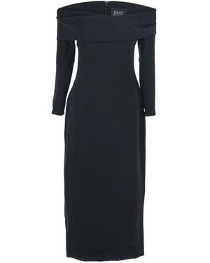 Solace London 'Yuni' Dress With Square Neckline And Back Closure - Black