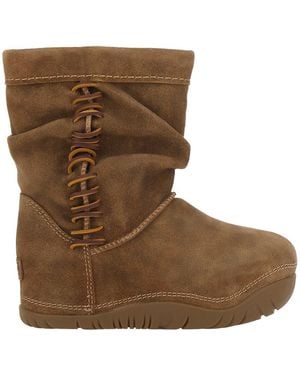 UGG Ankle Boots With Laces On The Side - Brown
