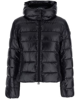 Save The Duck Cosmary Down Jacket With Hood And Tech Fabric, Wo - Black
