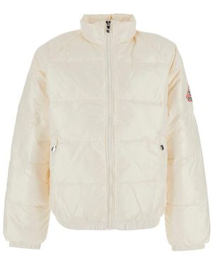 Pyrenex Down Jacket With Fixed Hood And Front Zip Closure - White