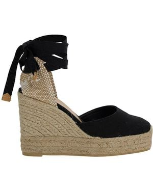 Castañer 'Carina' And Espadrille Wedge - Black