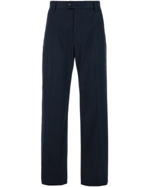 McQueen Straight Tailored Trousers - Blue