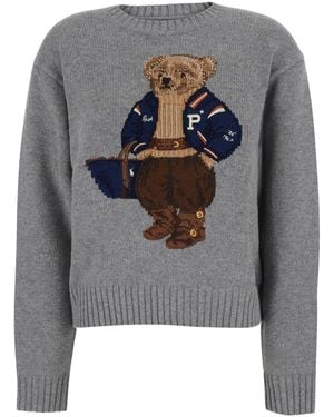Polo Ralph Lauren Bear Knit - Gray