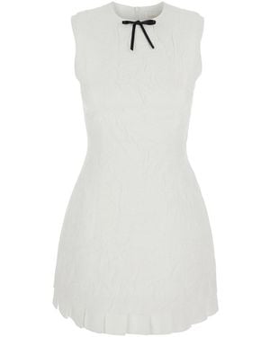 ShuShu/Tong Sleeveless Mini Dress Viscose - White