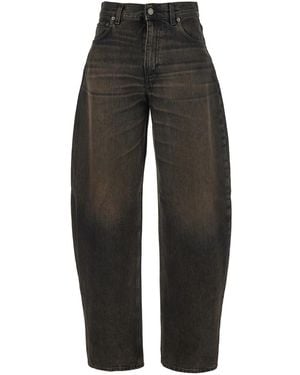 Haikure 'Bibi' Jeans With Logo Patch On The Rear And Tapered Leg - Black