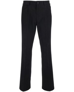 Amiri Pants With Logo Embroidery On The Back And Flared Leg - Black