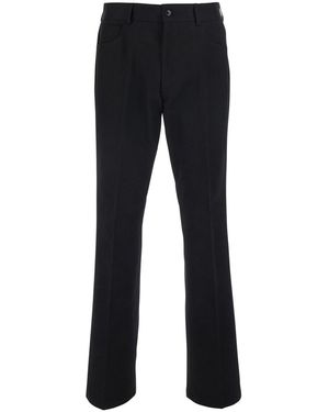 Amiri Pants With Logo Embroidery On The Back And Flared Leg - Black
