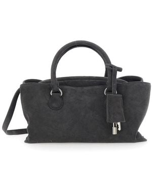 OSOI Shell Brot Mini Is A Cow Leather Shoulder Bag - Black