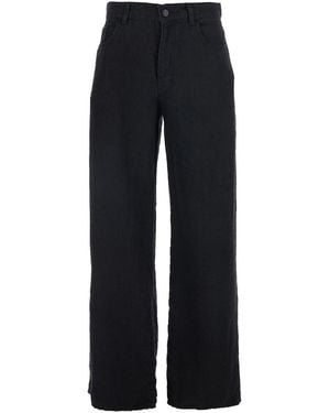 The Row 'Eglitta' Jeans With Five-Pocket Design And Wide Leg In - Black