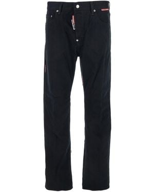DSquared² 'D2 X Magliano' Jeans With Belt Loops And Logo Patch On The Rear - Blue