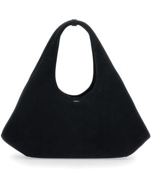Coperni Shoulder Bag With Top Handle And Logo Lettering On The Front - Black