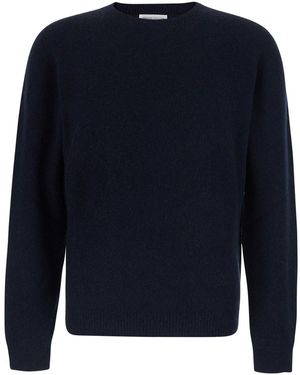 Roberto Collina Maglia Girocollo Con Maniche Lunghe - Blu