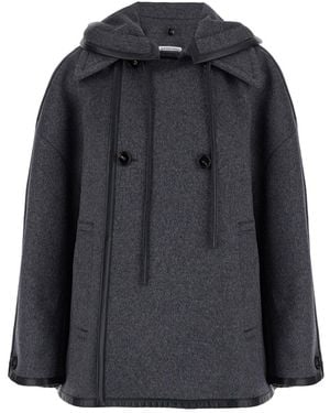 Bottega Veneta Cape Coat - Black