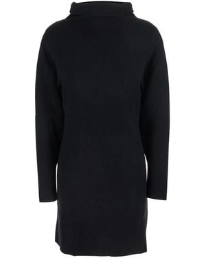 P.A.R.O.S.H. Turtleneck Midi Dress - Blue