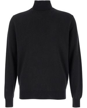 Le Plain Turtleneck Jumper With Long Sleeves - Black