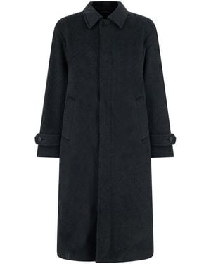 NN07 Coat With Notched Revers And Front Button Closure. Features - Black