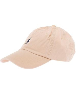 Polo Ralph Lauren Baseball Cap With Pony Embroidery On The Front - Natural