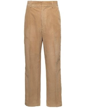 Palm Angels Pantalone Velluto Look - Natural