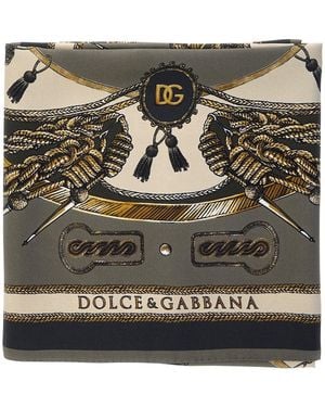 Dolce & Gabbana Printed Scarf For - Grey