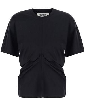 Rohe Draped Design T-Shirt - Black