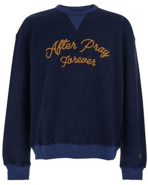 AFTER PRAY 'Forever' Sweatshirt With Logo Lettering On The Front - Blue