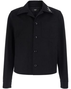 Amiri Cotton-Collar Jacket - Black