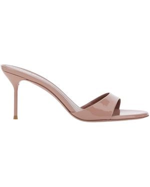Paris Texas 'Lidia' Heeled Sandals With Rounded Toe And Logo On Insole - Pink