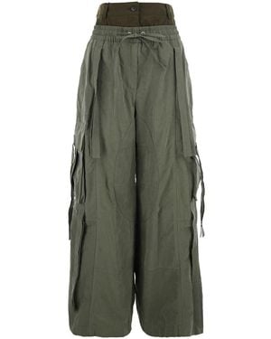Dolce & Gabbana Wide Trousers - Green