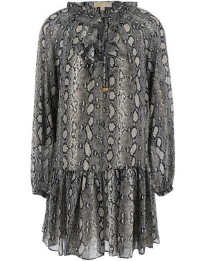 MICHAEL Michael Kors Snake Ls
Ruffle Mini
Drs - Gray