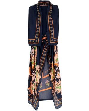 Etro Vest With All-Over Print - Blue