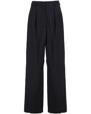 Plain Pants With Pences - Blue