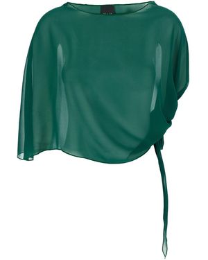 Le Plain Stola Con Nodo Sul Fianco - Verde