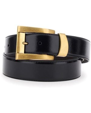 Versace Belt With Flat Buckle - Blue