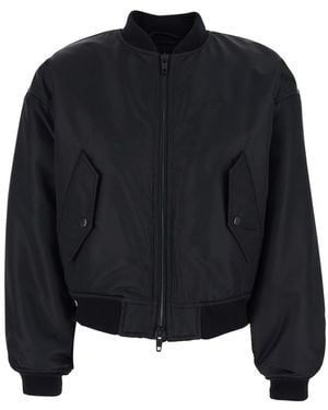 Balenciaga Bomber Nylon Satin - Black