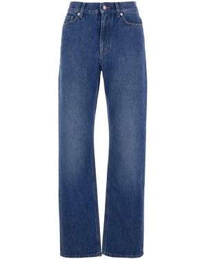 Givenchy Trousers With Belt Loops And Logo Patch On The Rear - Blue