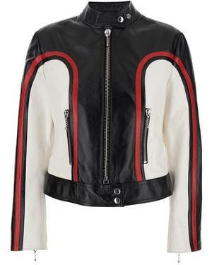 Celine Blouson Racer Tricolore - Black
