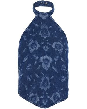 Pinko Top Urlo Light Denim - Blue