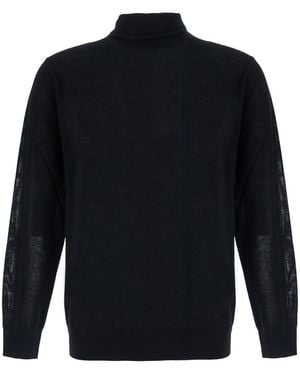 Kangra Turtleneck Ml F.18Gg With Long Sleeves And Extra Fine Mer - Blue