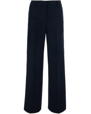 PT Torino Pants With Soft Wool And Cotton Bull Hems For - Blue